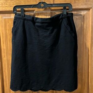 Skies are Blue midi skirt with scalloping and pockets